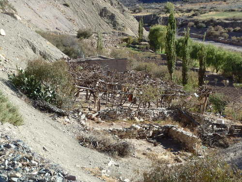 A nice little farm, next to a dry river sash, with a 12m x 15m vineyard.